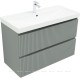 Тумба с раковиной Aquanet Джейн 100 раковина Flat мисти грин 00332532
