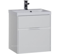 Тумба с раковиной Aquanet Латина 60 белый 2 ящика 00212833