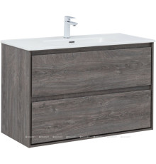 Тумба с раковиной Aquanet Милан 100 дуб рошелье 00340160