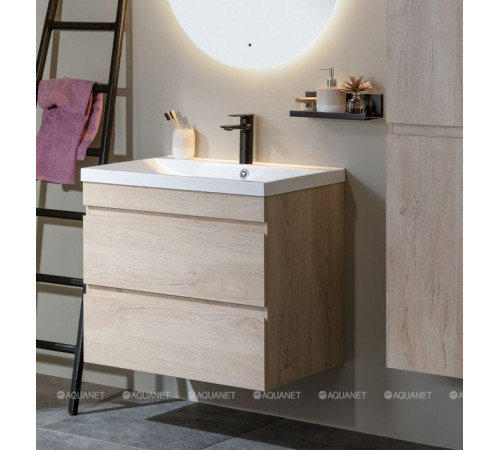 Тумба с раковиной Aquanet Нота New 100 см дуб светлый 00335883