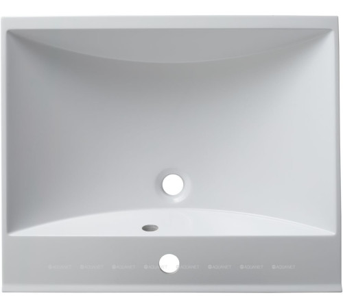 Тумба с раковиной Aquanet Нота New 58 напольная 2 ящика дуб светлый 00345798