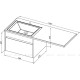 Тумба с раковиной Aquanet Токио 120 R подвесная 1 ящик белый глянец 00239213