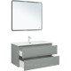 Тумба с раковиной Aquanet Вега 2.0 100 Ирис 2 ящика мисти грин 00344752