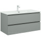 Тумба с раковиной Aquanet Вега 2.0 100 Ирис 2 ящика мисти грин 00344752