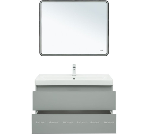 Тумба с раковиной Aquanet Вега 2.0 100 Ирис 2 ящика мисти грин 00344752