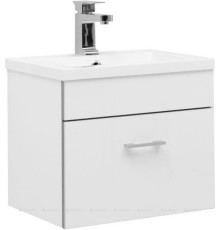 Тумба с раковиной Aquanet Верона 50 подвесная 1 ящик белый 00287665