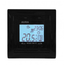 Терморегулятор Aura LTC 090 черный CN644