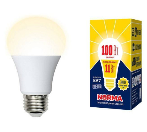 Лампа светодиодная Volpe E27 11Вт 3000K UL-00003787