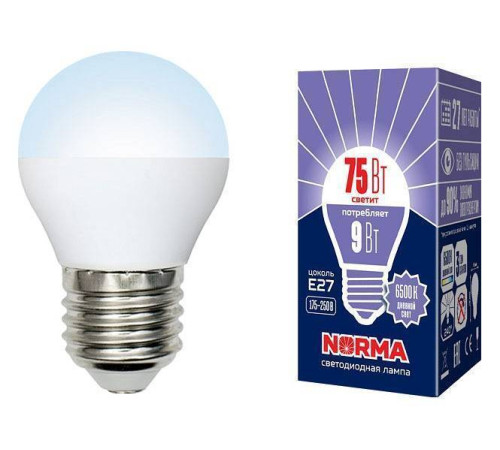 Лампа светодиодная Volpe E27 9Вт 6500K UL-00003827