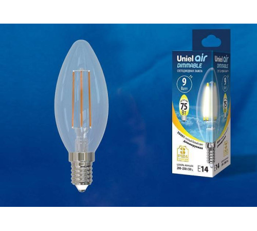 Лампа светодиодная Uniel E14 9Вт 3000K UL-00005185