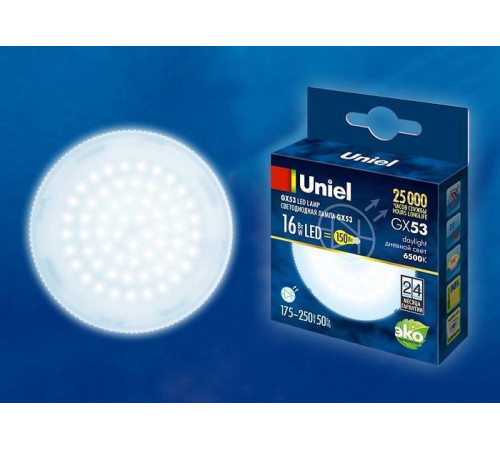 Лампа светодиодная Uniel GX53 16Вт 6500K UL-00005315