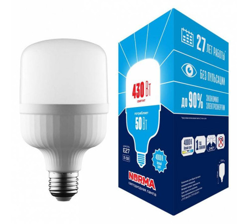 Лампа светодиодная Volpe E27 50Вт 4000K UL-00006791