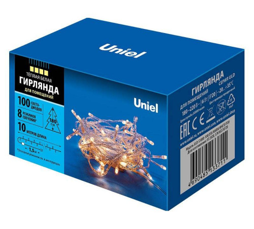 Гирлянда Нить Uniel ULD-S1000 UL-00007200