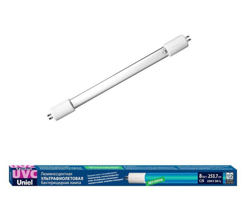 Лампа бактерицидная Uniel G5 8Вт K UL-00007281