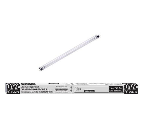 Лампа бактерицидная Volpe G13 15Вт K UL-00007401