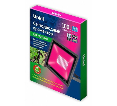 Настенно-потолочный прожектор для растений Uniel ULF-P42 UL-00010385