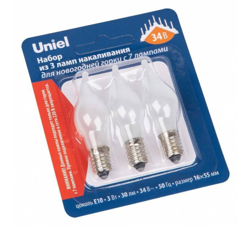 Набор из 3 ламп накаливания Uniel IL-CW16 UL-00010987