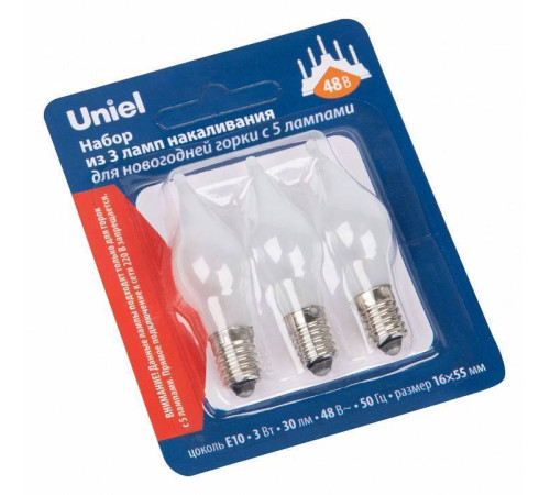 Набор из 3 ламп накаливания Uniel IL-CW16 UL-00010988