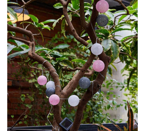 Гирлянда на солнечных батареях Uniel COTTON BALLS-1 UL-00011593