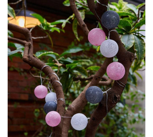 Гирлянда на солнечных батареях Uniel COTTON BALLS-1 UL-00011593