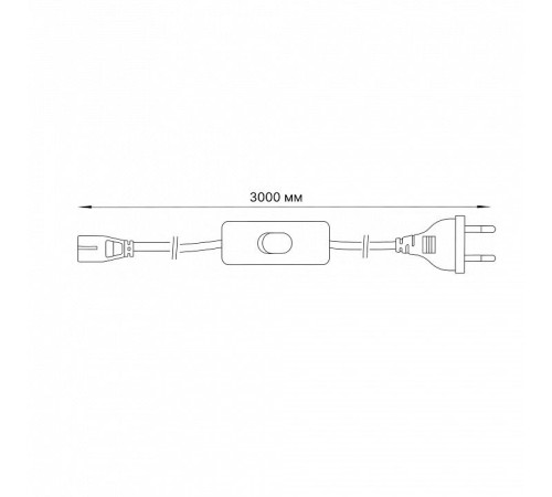 Удлинитель Volpe USN-012-5500W-02/100LUX-WH UL-00011863