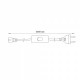 Удлинитель Volpe USN-012-5500W-02/100LUX-WH UL-00011863