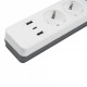 Сетевой фильтр Uniel S-GSR5-3 U2C1 WHITE/GREY UL-00012109