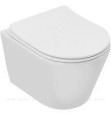 Унитаз подвесной Aquanet Atago 3.0 W SHORT TORNADO с сиденьем Soft Close 00348006