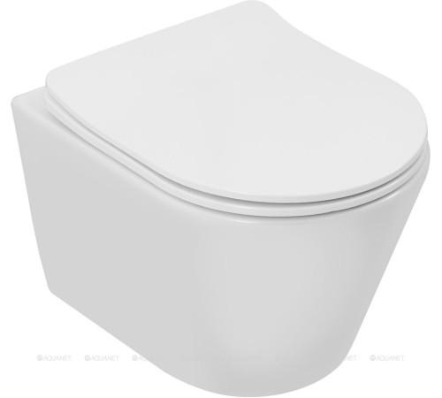 Унитаз подвесной Aquanet Atago 3.0 W SHORT TORNADO с сиденьем Soft Close 00348006