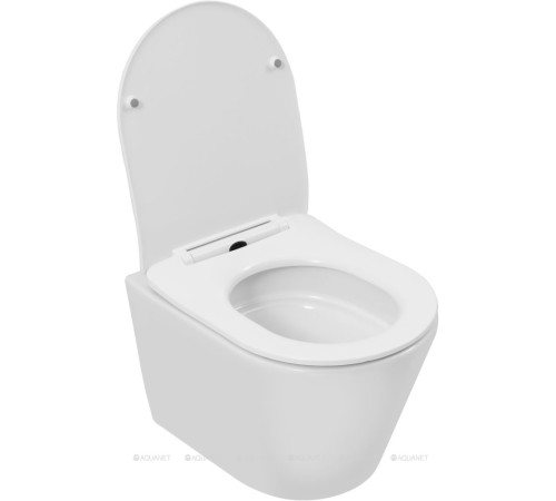 Унитаз подвесной Aquanet Atago 3.0 W SHORT TORNADO с сиденьем Soft Close 00348006