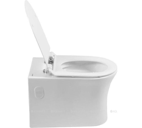Унитаз подвесной Rimless Aquanet Roll-W с сиденьем Soft Close Slim 00210766