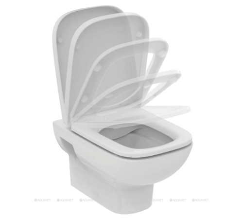 Комплект унитаз подвесной Ideal Standard i.life A с сиденьем микролифт AK0004