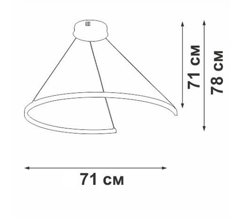 Подвесной светильник Vitaluce V2510DT V2510DT-0/1S