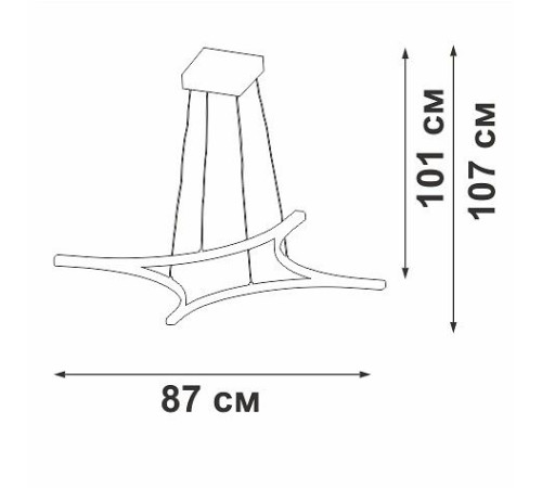 Подвесной светильник Vitaluce V2511DT V2511DT-0/4S