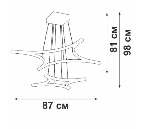 Подвесной светильник Vitaluce V2511DT V2511DT-0/4+4S