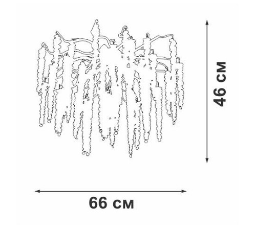 Потолочная люстра Vitaluce V2855 V2855-1/7PL
