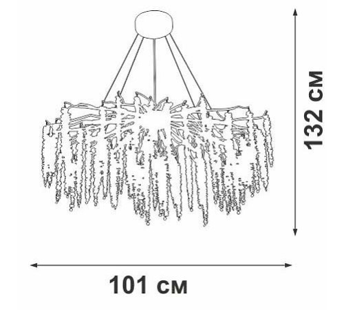 Подвесная люстра Vitaluce V28551 V28551-1/13S