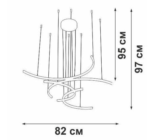 Подвесная люстра Vitaluce V3777 V3777-0/4S