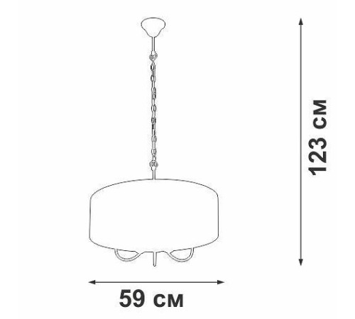 Подвесной светильник Vitaluce V3983 V3983-0/5