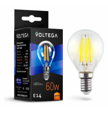 Лампа светодиодная Voltega Globe 6 Вт E27 2800 K 7021