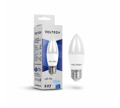 Лампа светодиодная Voltega Candle 10W 8452
