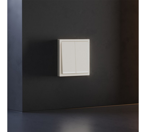 Клавиши для выключателя двухклавишного с подсветкой Voltum S70 VLS000413