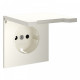 Накладка для розетки с заземлением и со шторками с крышкой Voltum S70 VLS000813