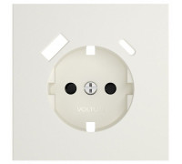 Накладка для розетки с заземлением и со шторками и 2хUSB type A и C Voltum S70 VLS001013