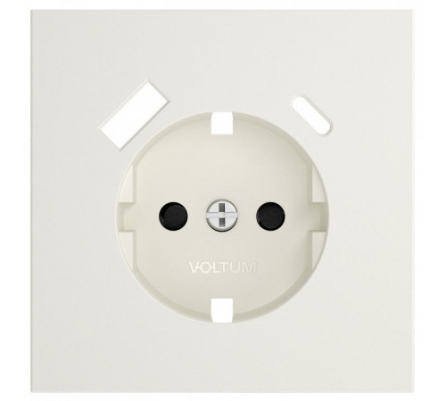 Накладка для розетки с заземлением и со шторками и 2хUSB type A и C Voltum S70 VLS001013