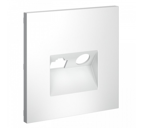 Накладка для ТВ-розетки и RJ-11 или RJ-45 Voltum S70 VLS002702