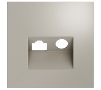Накладка для ТВ-розетки и RJ-11 или RJ-45 Voltum S70 VLS002703