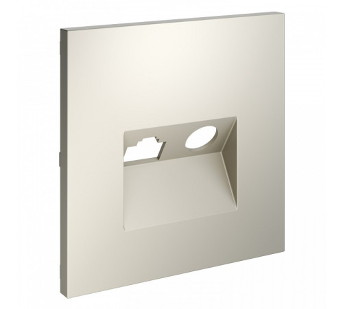 Накладка для ТВ-розетки и RJ-11 или RJ-45 Voltum S70 VLS002703