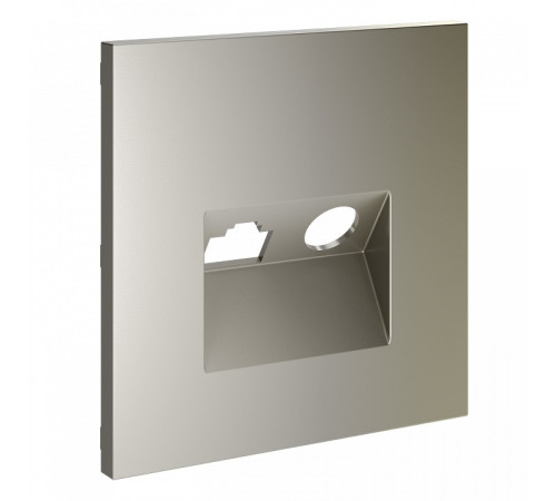 Накладка для ТВ-розетки и RJ-11 или RJ-45 Voltum S70 VLS002704