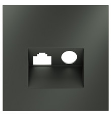 Накладка для ТВ-розетки и RJ-11 или RJ-45 Voltum S70 VLS002706